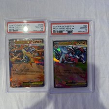 Sequential Set Mega Charizard X & Y EX Black Star Promos PSA 10 