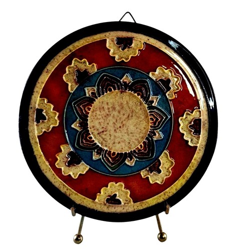 Handcrafted Ceramic Mosaic Decorative Wall Decor With Floral Pattern Multicolor