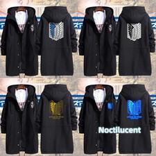Attack On Titan:Wings Of Freedom Long Coat Windbreaker Jacket Unisex All Seasons