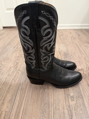 Dan Post Men's Milwaukee Leather Western Boots Black Size 8D