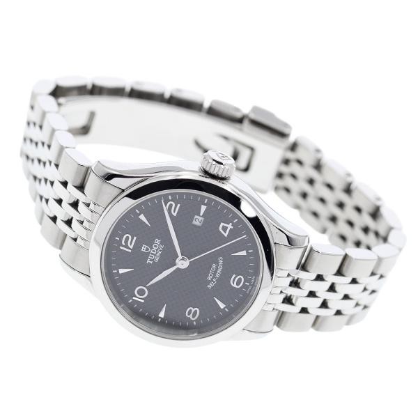 TUDOR 1926 91350 28mm SS Black Dial Automatic Date Watch #C535 image 2