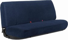 Solid Bench Seat Cover Full Size Pickup Trucks Blue