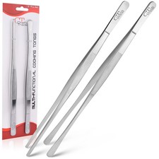 Professional Kitchen  Cooking Tweezers/Tongs 12" Stainless Steel Multi-Use