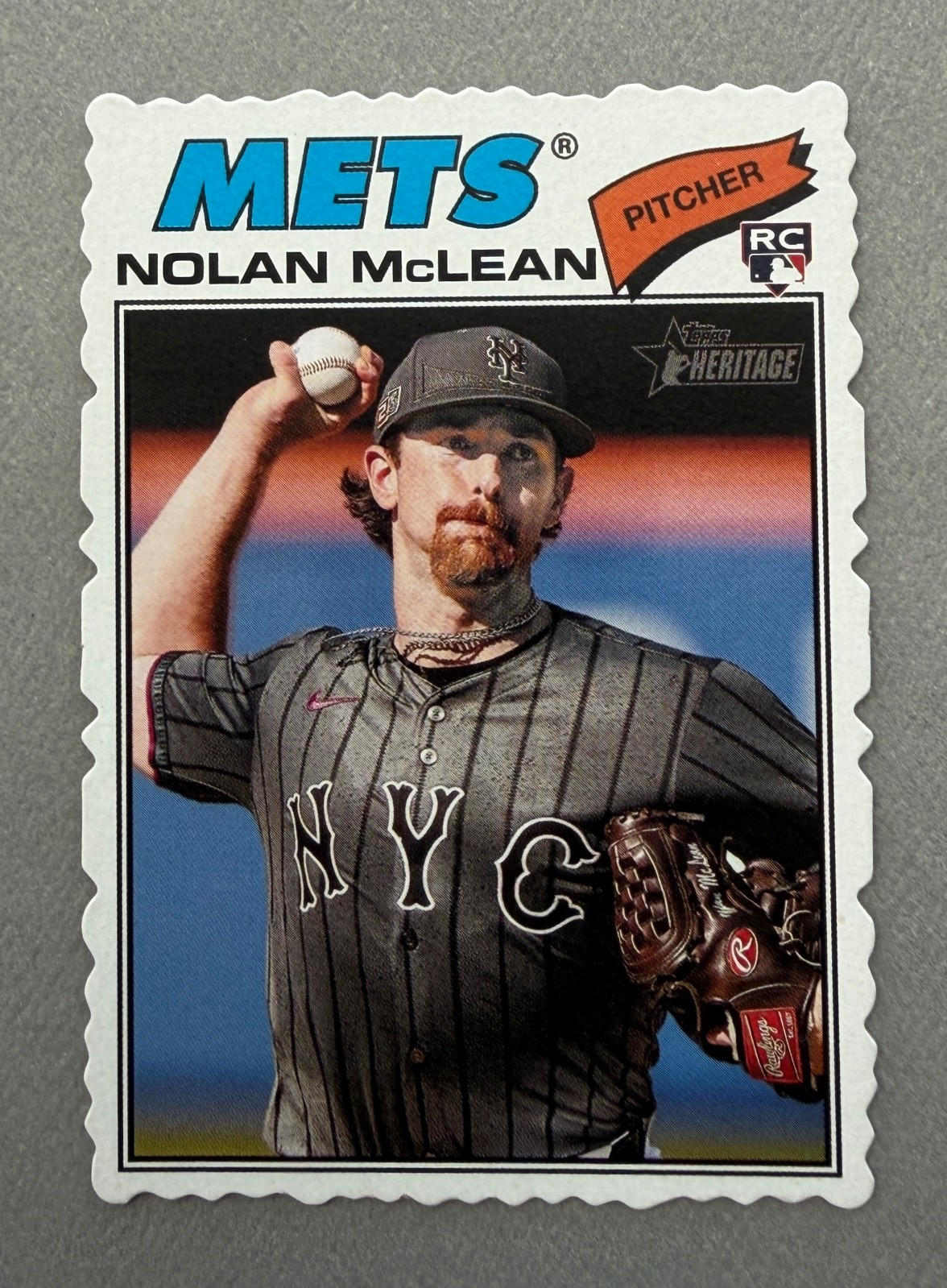 2026 Topps Heritage Baseball Nolan McLean Deckle Edge #150 Rookie RC