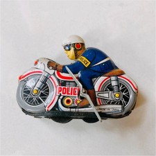 Vintage Japanese Tin Toy Motorcycle Showa Era Retro