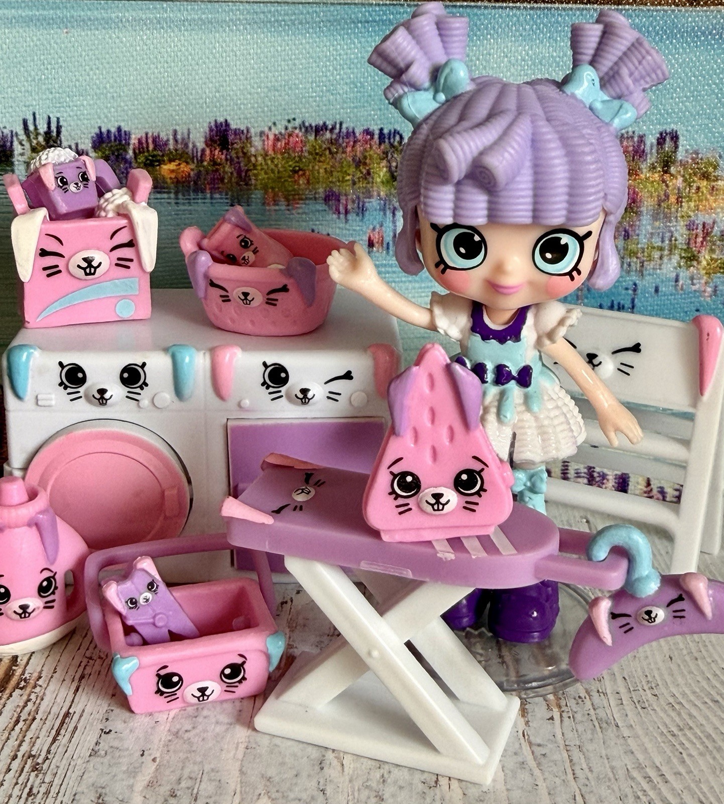 🧺 Shopkins Happy Places Lil Shoppie Doll Milly Mops With 