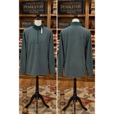Pendleton Quarter Zip Pullover XL Green Sweater NWT