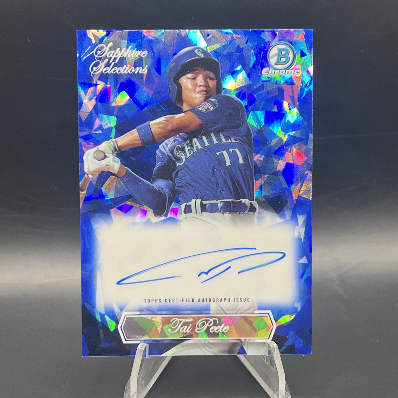 2023 Bowman Draft - Sapphire Selections SP Tai Peete Auto Mariners/Cardinals