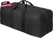 200L Extra Large Duffle Bag for Travel, Camping - Black