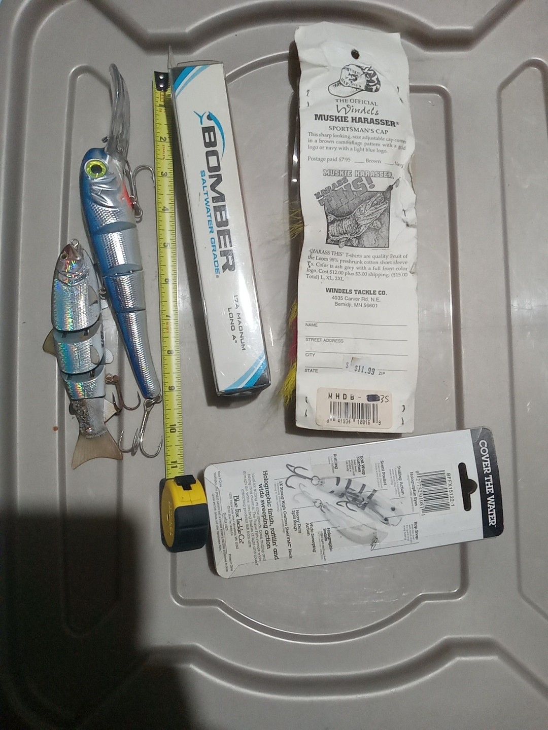 5 Musky Lures. 3 new In Box 2 Jointed Barley Used.  - Image 23