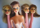 Vintage Barbie One TNT Doll Plus 3 HEADS In Need of SERIOUS TLC Read All PLEASE
