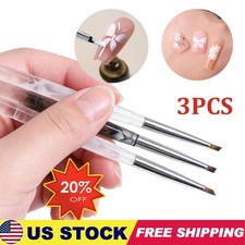 3 PCS Nail Art Design Dotting Painting Drawing Polish Brush Pen Tools Acrylic