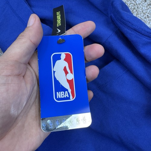 NEU Nike NBA Golden State Warriors Kurzarm Hoodie T-Shirt Herren XXL Blau - Bild 11 von 16