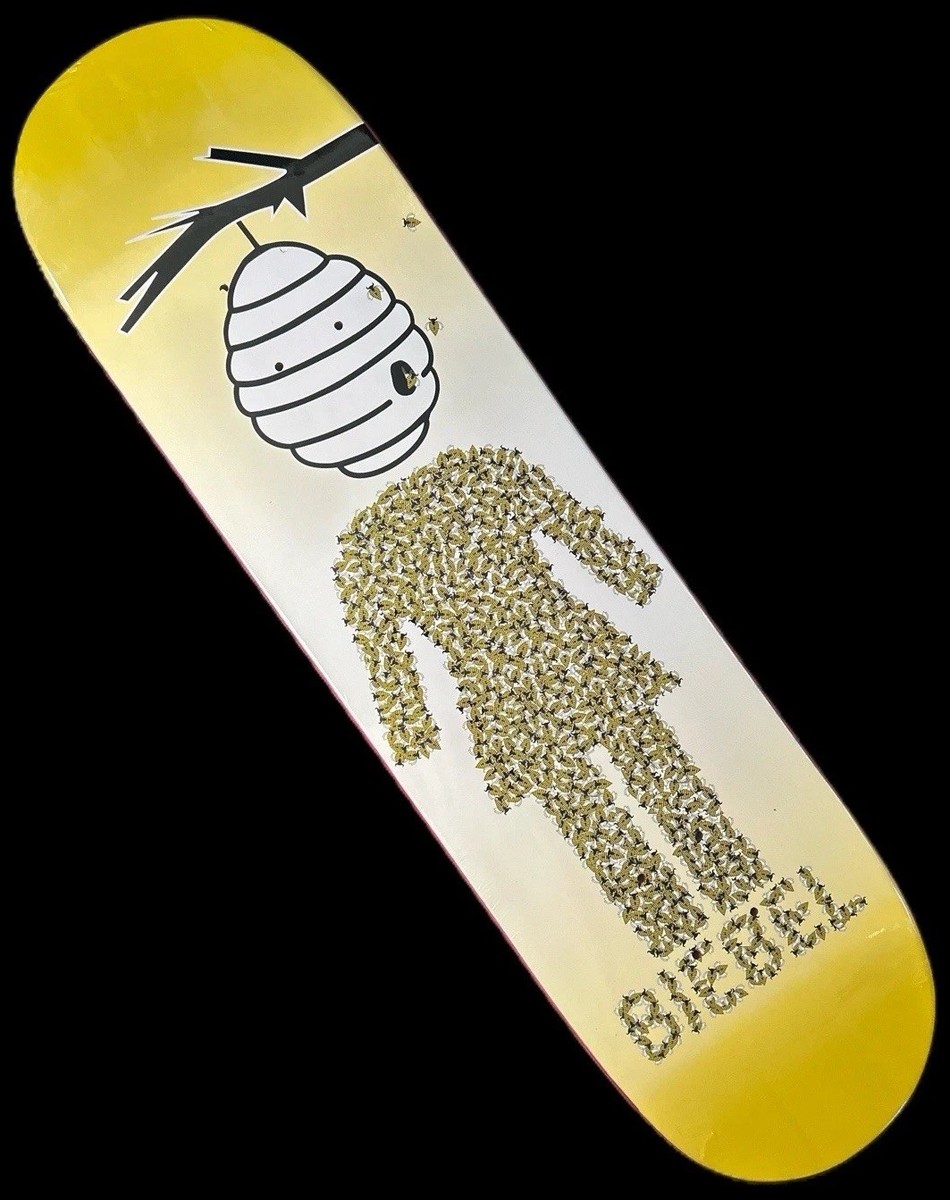RARE Brandon Biebel Bee Hive Girl Skateboard Deck Honey Vintage P