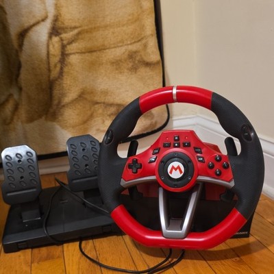 Nintendo Mario Kart Racing Wheel Pro Deluxe for Switch w/ Foot Pedal