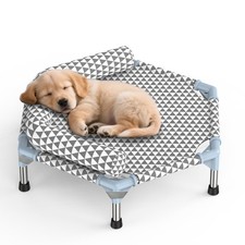 Orthopedic Elevated Dog Bed Small Bolsters  Washable Cover, Up to 75 lb