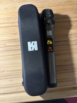 Wireless Handheld Microphone UHF Rechargeable Digital Display w/ Case Karaoke DJ