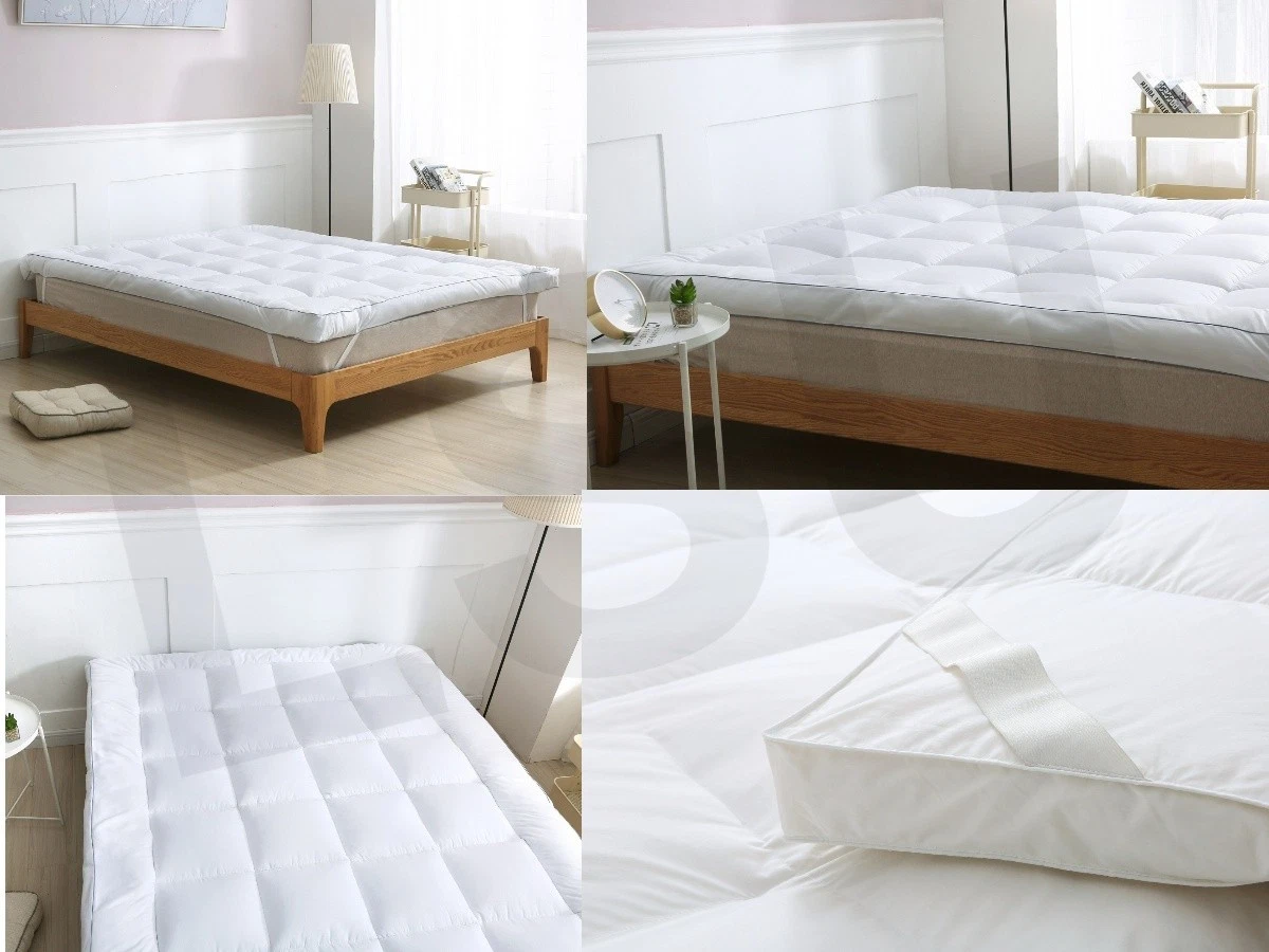 10 cm Microfibre Mattress Topper , 85gsm Fabric, 1000gsm Filling, Hotel Quality
