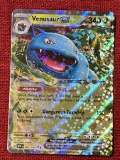 Carta Pokemon Venusaur EX 003/165 Scarlatto e Viola 151 NM SPEDIZIONE VELOCE inglese E