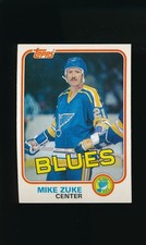 1981-82 Topps #W124 Mike Zuke * Center * St. Louis Blues * NM-MT *