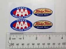 Tonka 1956 AAA Wrecker Truck/ Tow Truck Stickers And Oval Logo Stickers