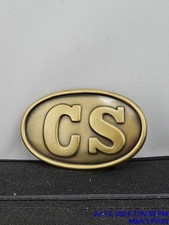 Confederate CS Belt Plate - Lead Filled - Civil War Reenactment Buckle
