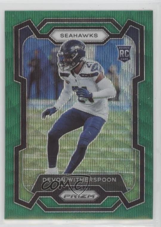 2023 Panini Prizm Rookies Green Wave Prizm Devon Witherspoon #389 1d4m
