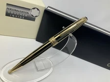 Montblanc Solitaire Black & Gold Classique Ballpoint Pen 35981