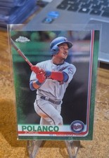 2019 Topps Chrome - Jorge Polanco #81 Green Refractor /99