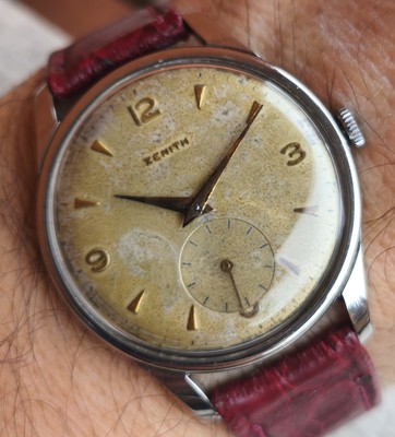 Zenith Oversize Jumbo 37mm Vintage Mechanical Manual Watch   Swiss Made