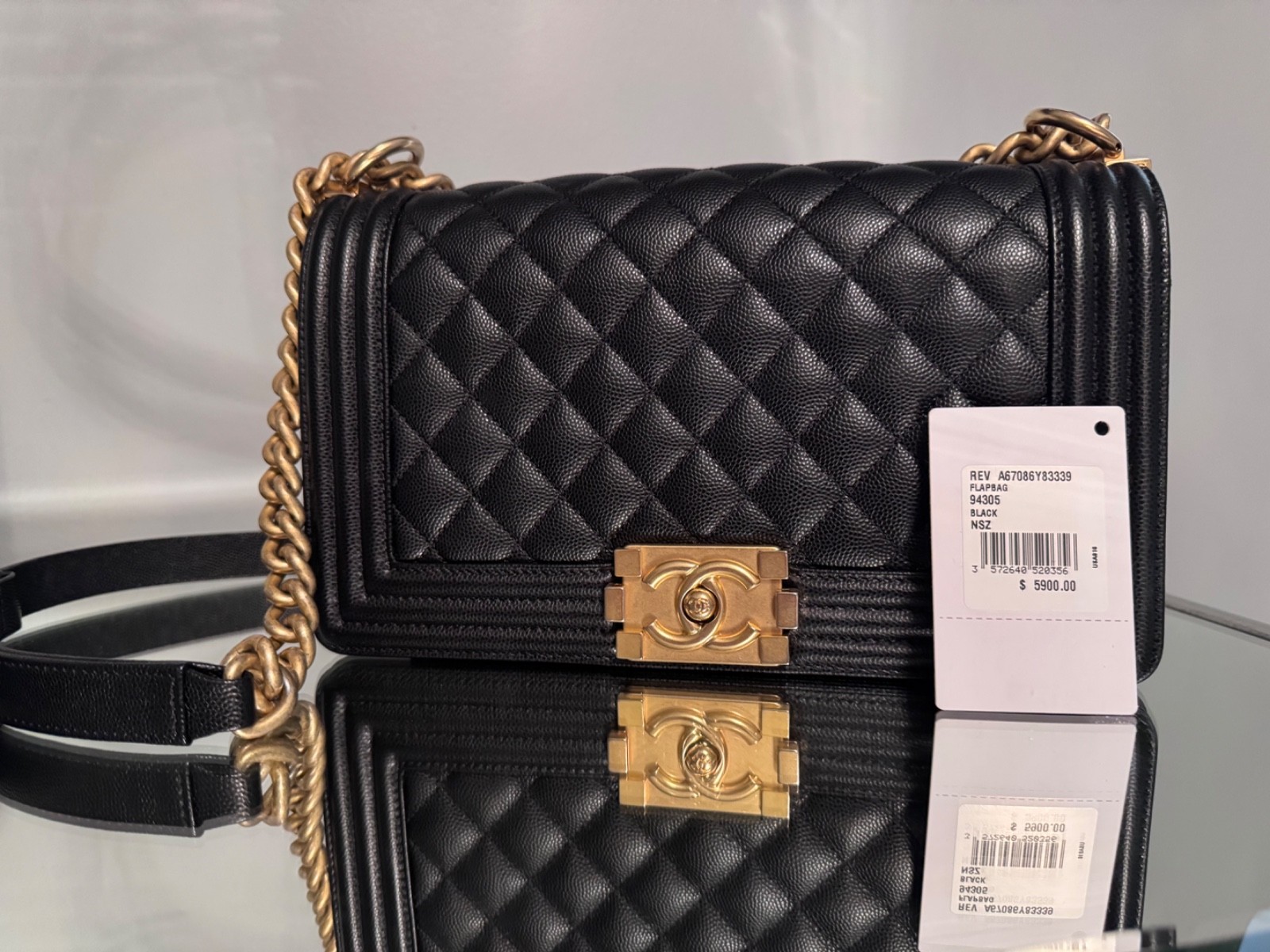 chanel boy flap bag quilted caviar small gold hardware