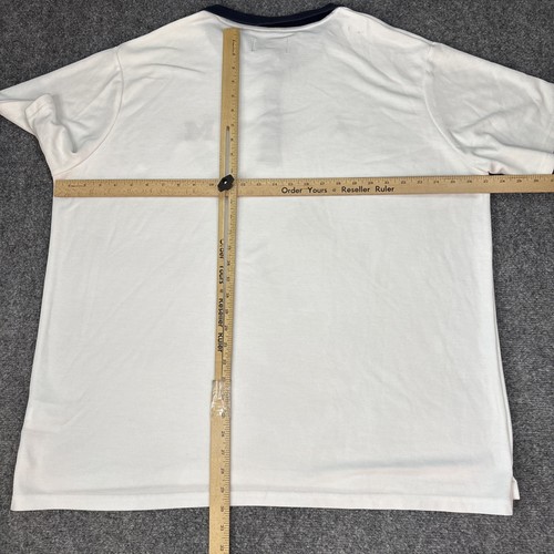 VTG Nike Air Jordan Jumpman Michigan Wolverines White Blue Polo Shirt Sz. XXL - Picture 6 of 8