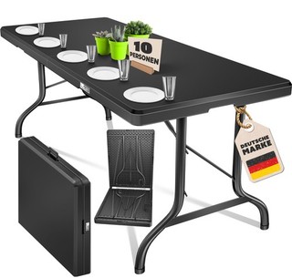 RETOURE Klapptisch Buffettisch Gartentisch Campingtisch klappbar 220cm