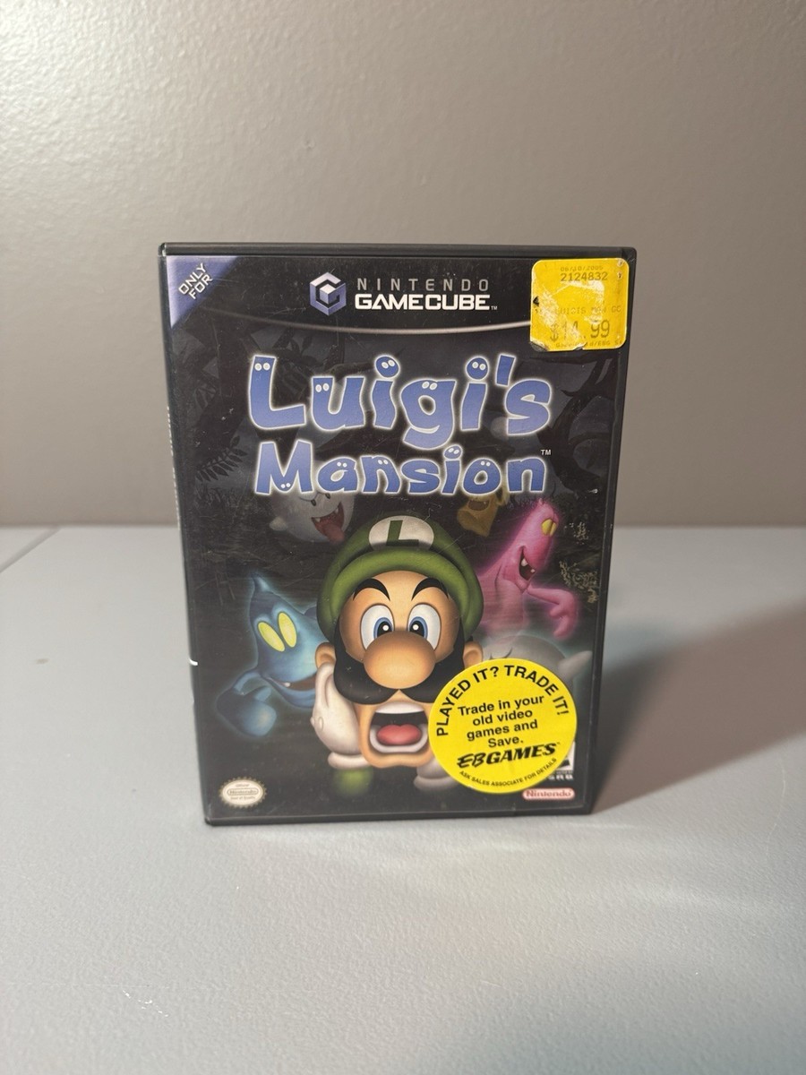 Luigi's Mansion (Nintendo Gamecube) GC Black Label Good Condition