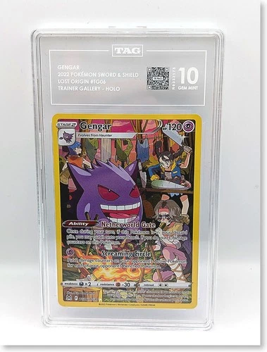 🔥 Gengar TG06/TG30 TAG 10 GEM MINT Trainer Gallery Lost Origin Holo 🔥
