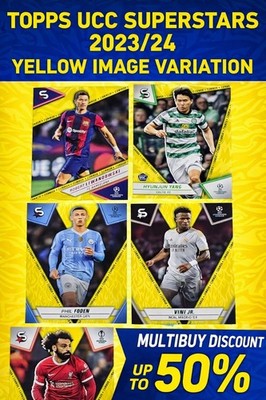 Topps UEFA Club Competitions 2023/24 Yellow Image Variation Cristiano Ronaldo