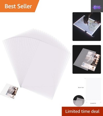 100 transparente Transparentpapier Blätter - Ideal für Grafik & Scrapbooking Kunst