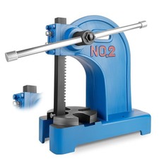 2t Manual Arbor Press Maximum Height Manual Desktop Punch Press Machine BLUE