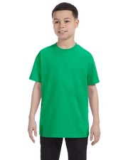 5 Pack Of Gildan G500B Youth Solid Heavy Cotton Tee Plain Blank Casual T-Shirt