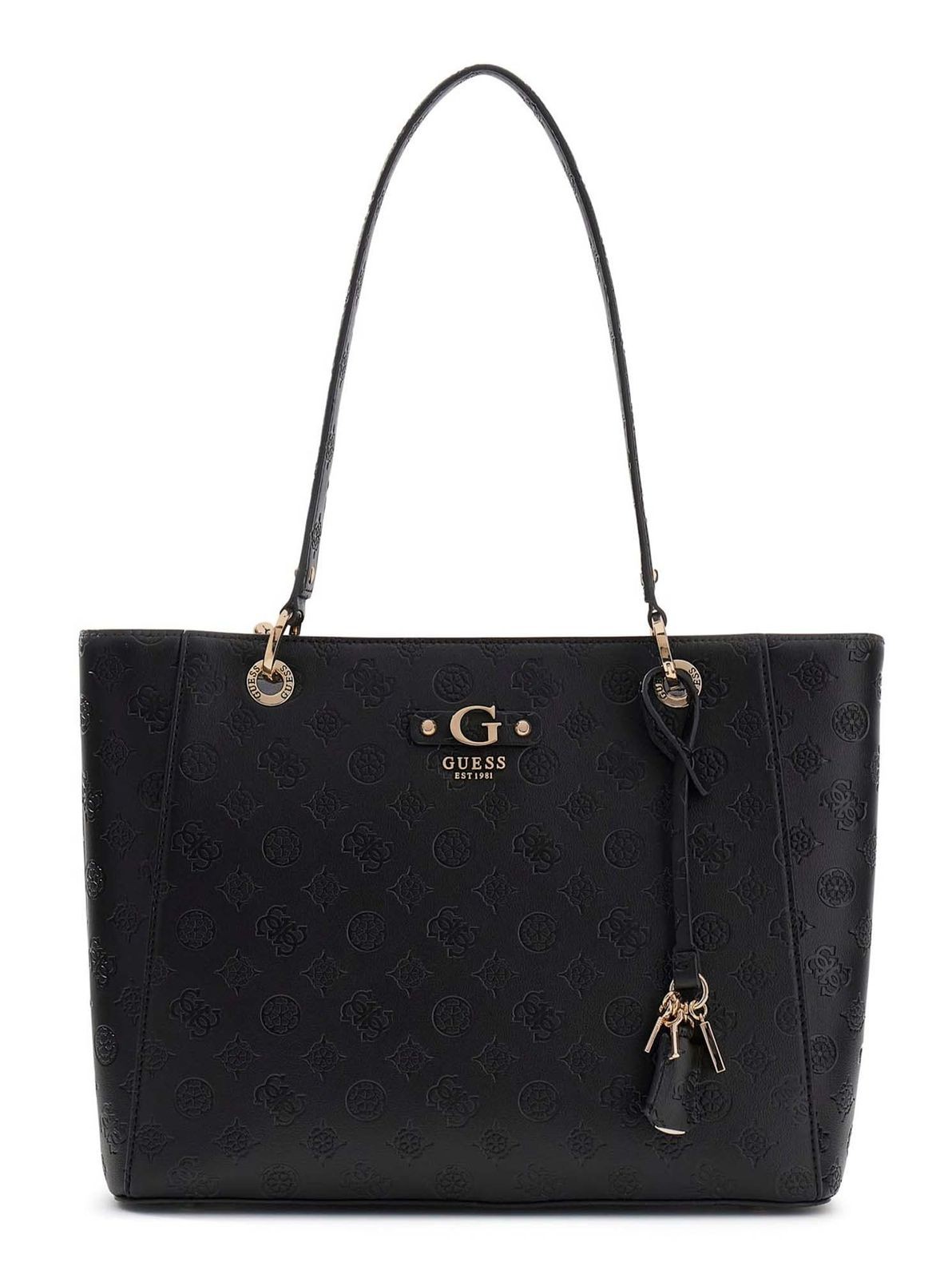 GUESS shoulder bag Dita Noel Satchel Black Logo