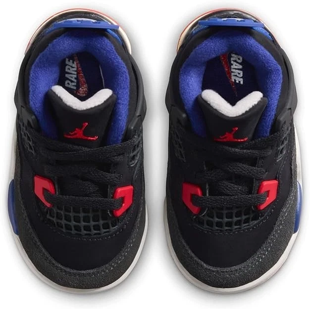 Toddler's Jordan 4 Retro OG Black/Fire Red-Deep Royal Blue (IB4387 003) - Image 2 of 4
