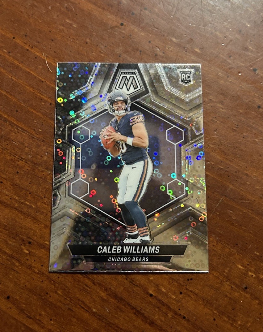 2024 CALEB WILLIAMS MOSAIC NO HUDDLE DISCO RC ROOKIE #301 Chicago Bears
