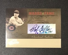 2005 PLAYOFF ABSOLUTE BOB FELLER MARKS OF FAME INSCRIBED  AUTO #D /150