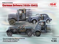 German Drivers (1939-1945) (4 Zahlen) (100% New Formen ) 1:3 5 Plastic Model Kit