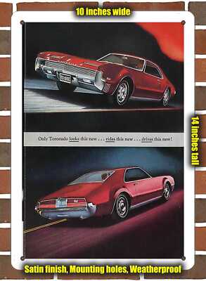 Metal Sign - 1966 Oldsmobile Tornado (Sign Variant #4)