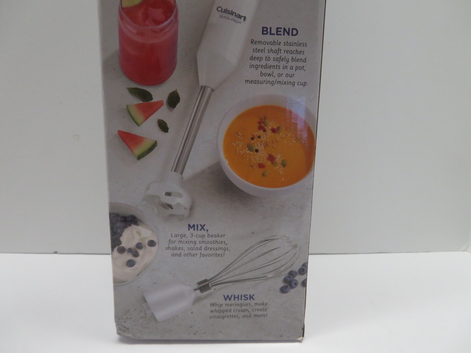 Cuisinart QuickPrep SingleSpeed Hand Blender White CHB60TG eBay