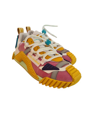 NWB DOLCE & GABBANA EU38 / US 7.5 Baskets NS1 Multicolores