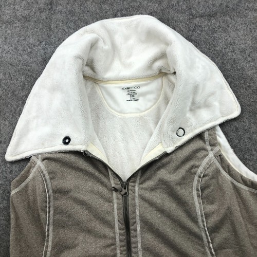 Exofficio Vest Womens XL Gray Full Zip Fleece Casual Preppy Hiking Outdoors * - Picture 2 of 11