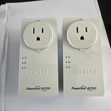 NETGEAR POWERLINE 500 Dual Port Adapter XAV5602 AV500 Two Piece Lot