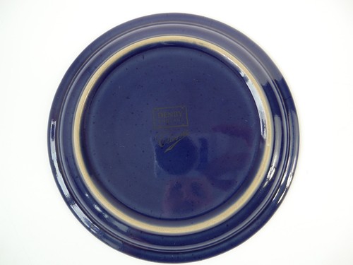 Vintage Denby Classic Harlequin Pattern Stoneware Cup And Saucer Duo Blue Red - Picture 11 of 16